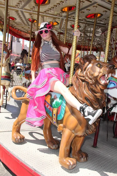 Phoebe Price at the Orange County Fair — Stok fotoğraf