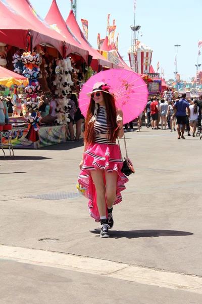 Phoebe Price at the Orange County Fair — Stock Photo, Image