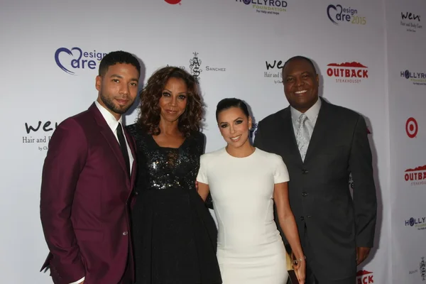 Jussie Smollett, Holly Robinson Peete, Eva Longoria, Rodney Peete —  Fotos de Stock