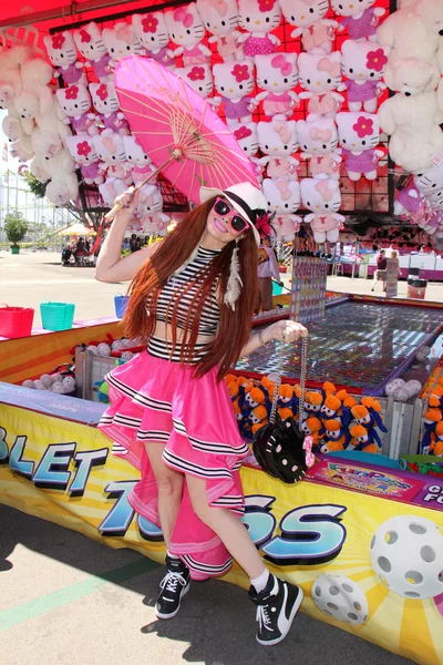 Phoebe Price at the Orange County Fair — Stok fotoğraf