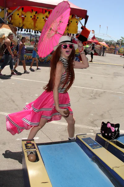 Phoebe Price at the Orange County Fair — Stock Photo, Image