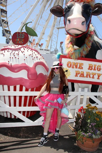 Phoebe Price at the Orange County Fair — Stok fotoğraf