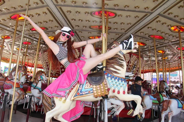 Phoebe Price at the Orange County Fair — Stok fotoğraf