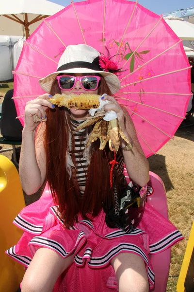 Phoebe Price at the Orange County Fair — Stock Photo, Image