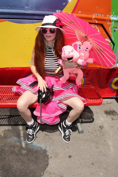 Phoebe Price at the Orange County Fair — Stock Photo, Image