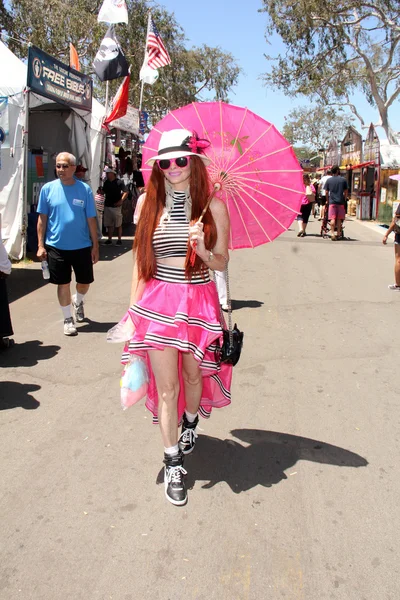 Phoebe Price at the Orange County Fair — Φωτογραφία Αρχείου