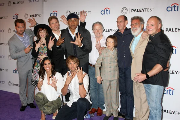 NCIS LA Cast with Executive Producers — Stok fotoğraf