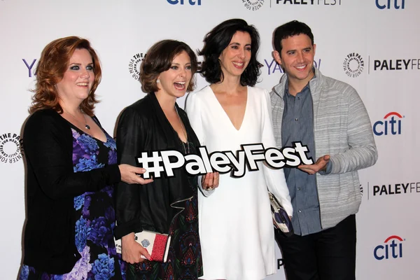 Donna Lynne Champlin, Rachel Bloom, Aline Brosh McKenna, Santino Fontana — Foto de Stock