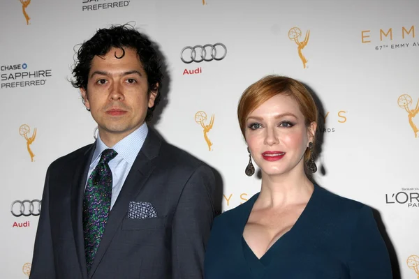 Geoffrey Arend, Christina Hendricks - actress — Stock Photo, Image