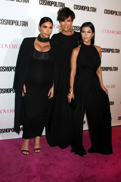 West de Kim Kardashian, Kris Jenner, Kourtney Kardashian — Foto de Stock