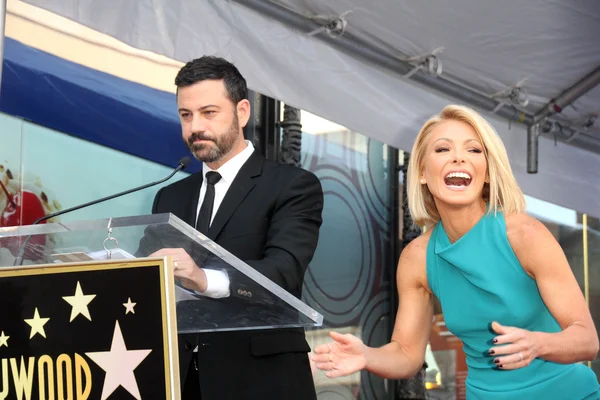 Jimmy Kimmel, Kelly Ripa —  Fotos de Stock