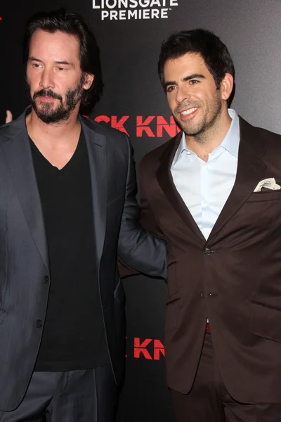 Keanu Reeves, Eli Roth — Zdjęcie stockowe