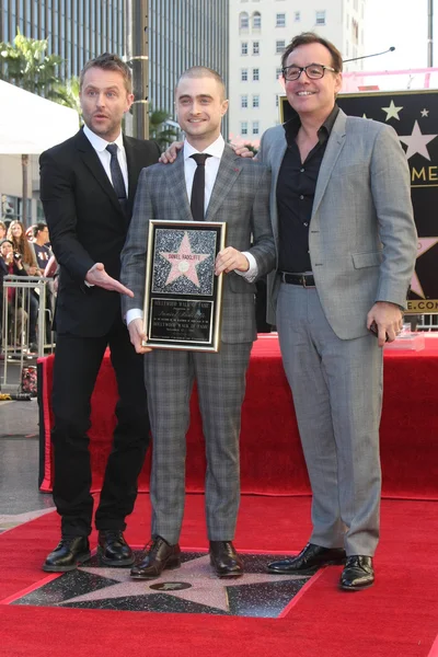 Chris Hardwick, Chris Columbus, Daniel Radcliffe — Stok fotoğraf