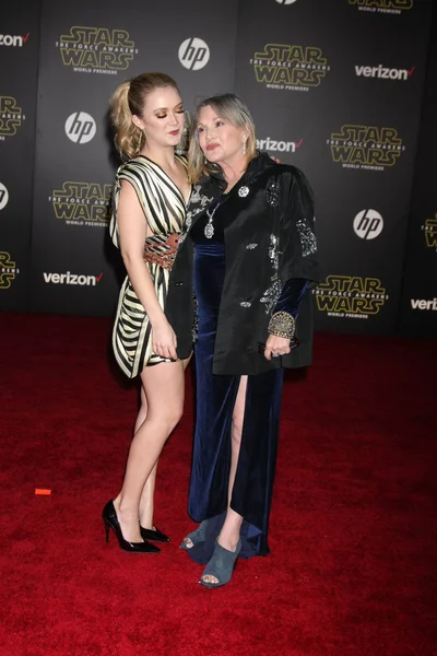 Billie Lourd, Carrie Fisher — Stok fotoğraf