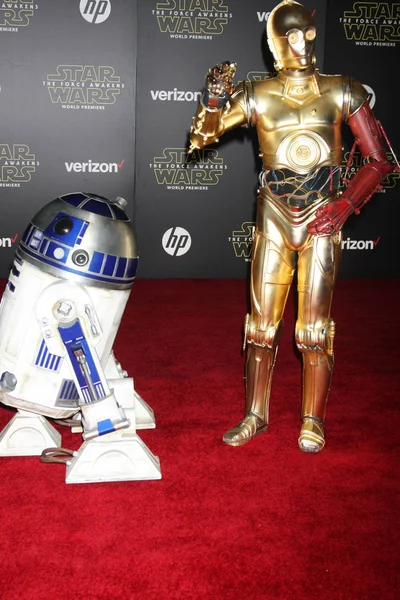 R2-D2, C-3PO - интерактивный астромех дроид — стоковое фото