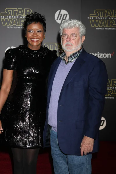 Mellody Hobson, George Lucas — Stok fotoğraf