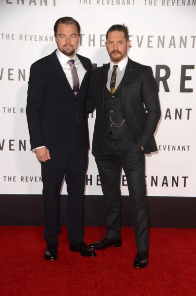 Leonardo DiCaprio, Tom Hardy — Stock Photo, Image