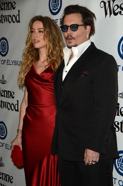 Amber Heard, Johnny Depp — Photo