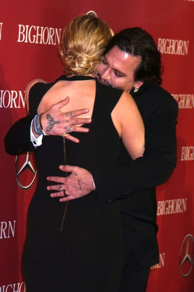 Kate Winslet, Johnny Depp — Foto de Stock