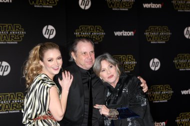 Billie Lourd, Todd Fisher, Carrie Fisher