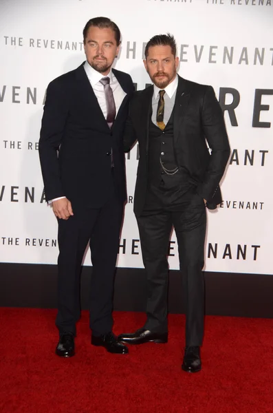 Leonardo DiCaprio, Tom Hardy — Stock Photo, Image