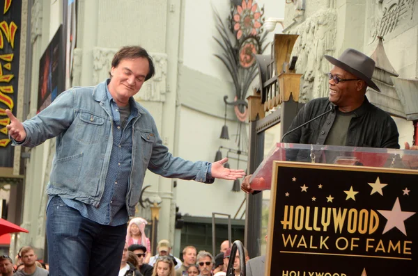 Quentin Tarantino, Samuel L. Jackson — Stok fotoğraf