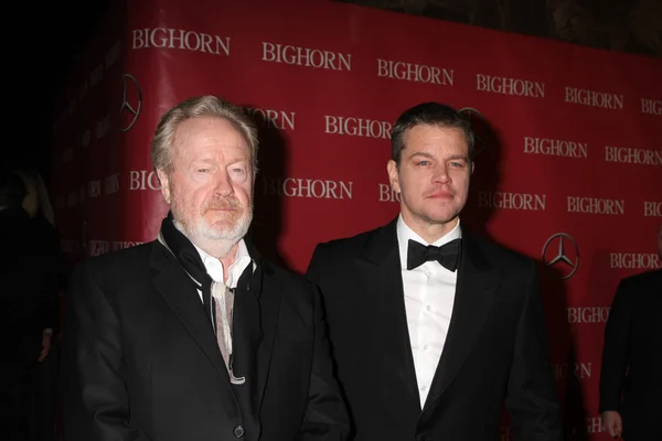 Ridley Scott, Matt Damon — Stock Photo, Image