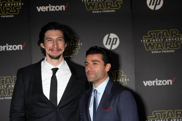 Adam Driver, Oscar Isaac — Fotografia de Stock