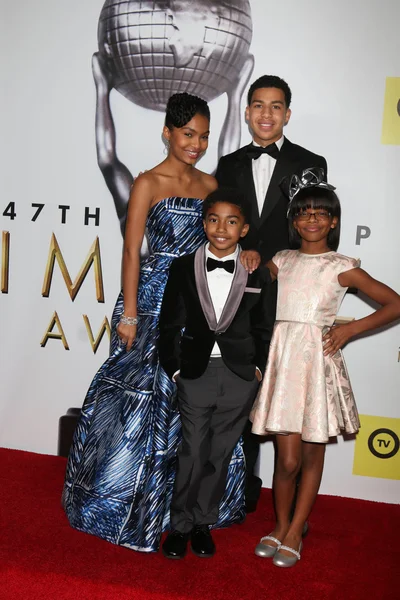 Yara Shahidi, Marcus Scribner, Miles Brown, Marsai Martin — Stock Photo, Image