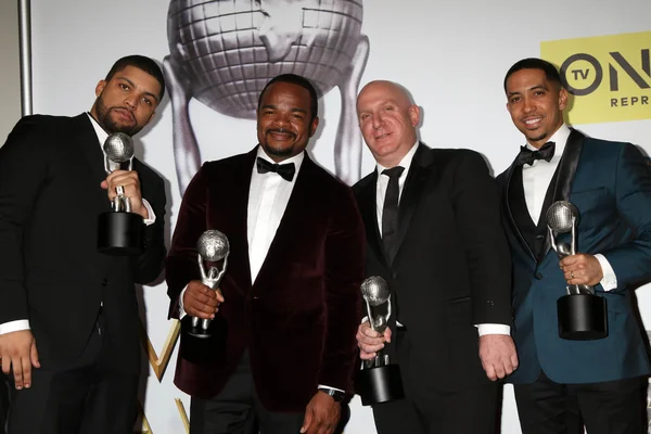 O'Shea Jackson Jr., F. Gary Gray, Scott Bernstein, Neil Brown Jr. — ストック写真