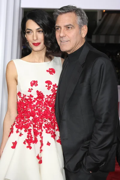 Amal Clooney, George Clooney — Zdjęcie stockowe