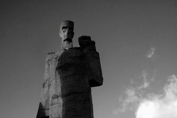 Salaspils Latvia Novembro Salaspils Memorial Ensemble Esculturas Concreto Escala Monumental — Fotografia de Stock