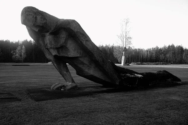 Salaspils Latvia November Salaspils Memorial Ensemble Concrete Sculpturen Van Monumentale — Stockfoto