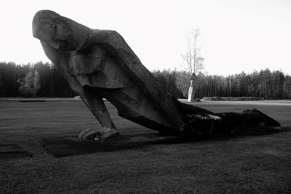 Salaspils Λεττονια Νοεμβρίου Salaspils Memorial Ensemble Τσιμεντένια Γλυπτά Μνημειακής Κλίμακας — Φωτογραφία Αρχείου