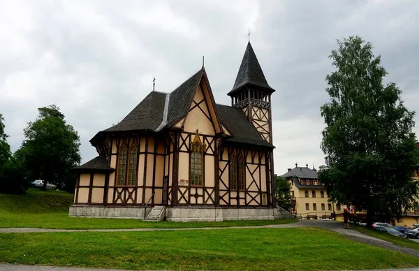 High Tatra Słowacja Lipiec 2019 Hrebienok Stary Smokowiec Tatry Wysokie — Zdjęcie stockowe