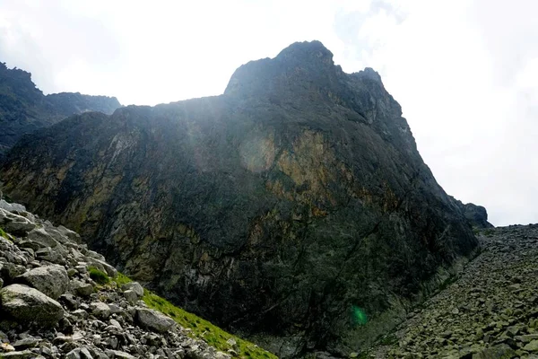 Altas Montanhas Tatra Paisagens Florestas Árvores Rochas Plantas Hora Verão — Fotografia de Stock