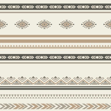 Dikişsiz etnik çizgili süs deseni .