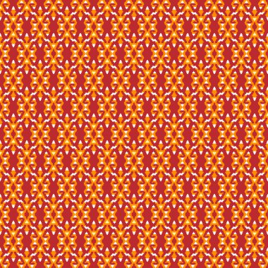 Geometrik Dikişsiz Kırmızı Desen .