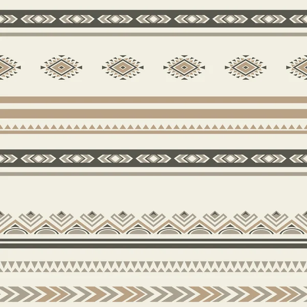 Seamless ethnic striped ornamental pattern . — Stock Vector