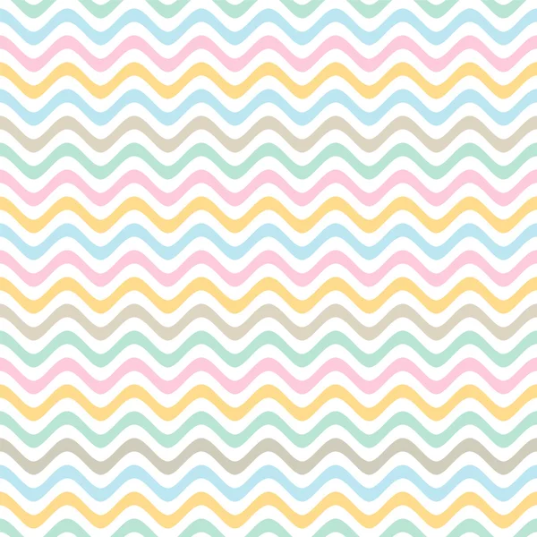 Seamless abstract waved cute pattern . Vector background . — Stock Vector