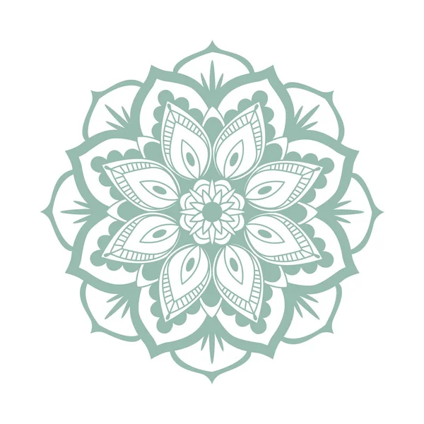 Vector Roun Indian Mandala Ilustración — Vector de stock