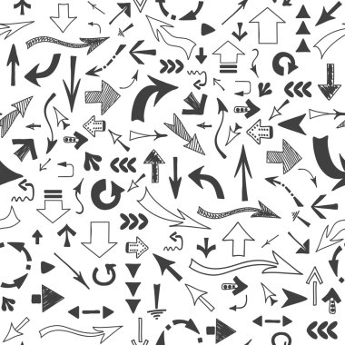 farklı şekil ve büyüklükte ok sorunsuz vektör arka plan