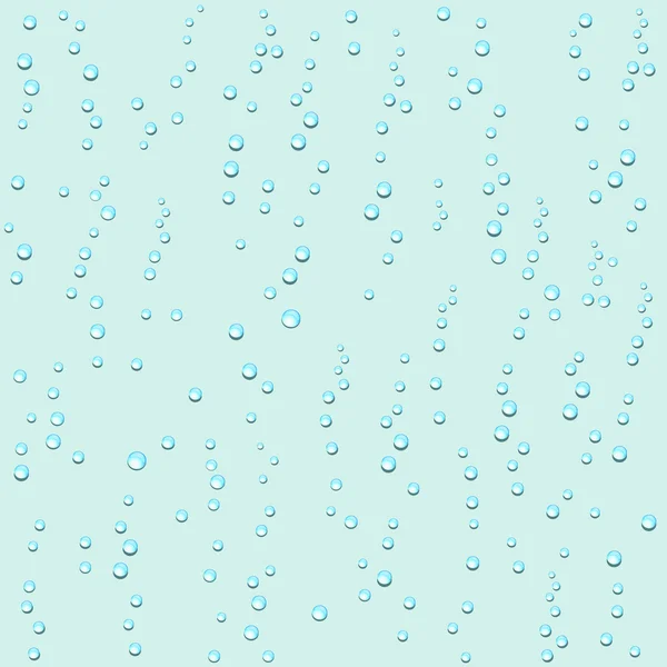 Gotas de agua sobre un fondo claro — Vector de stock