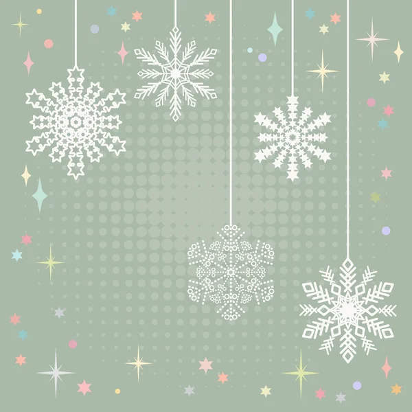 Vector  snowflakes background — Stock Vector