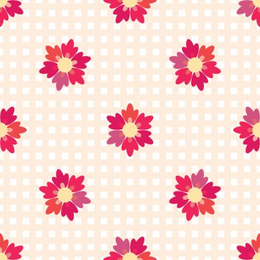 Sorunsuz arka planını çiçekler hücrelerde