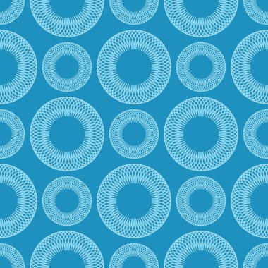 Kesintisiz geometrik vektör arka plan, çemberin spirographic