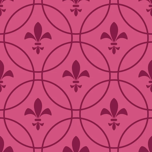 Бесшовный абстрактный розовый фон королевских лилий . — стоковый вектор