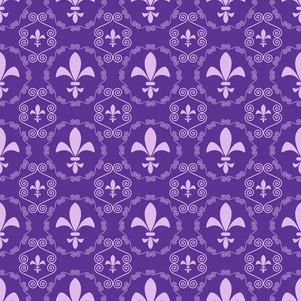 Абстрактный фиолетовый фон королевских лилий — стоковый вектор