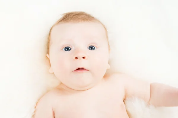 Portrait of a cute infant baby — Stock Photo, Image