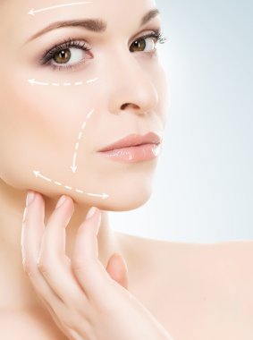 Genç ve sağlıklı bir kadın portresi Spa